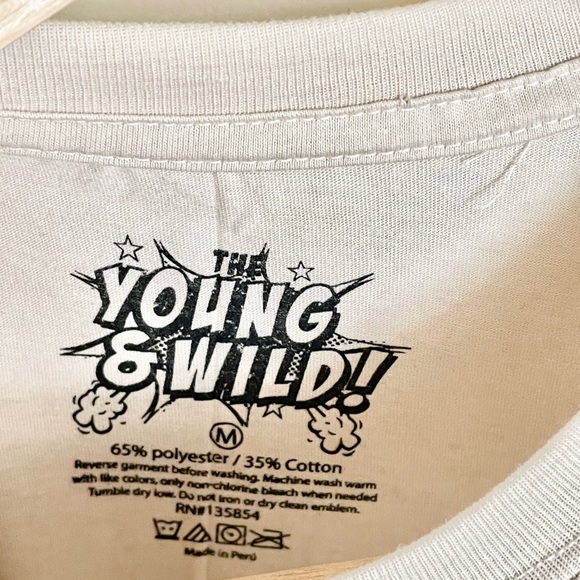 NEW Tokyo Japan Mt. Fuji Cherry Blossom Graphic Beige T Shirt Adult size Medium - Picture 6 of 6